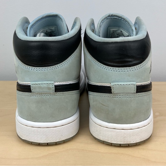 Nike Air Jordan Retro 1 Mid SE Ice Blue Black Men’s Size 8.0 Basketball Shoes - Picture 7 of 11